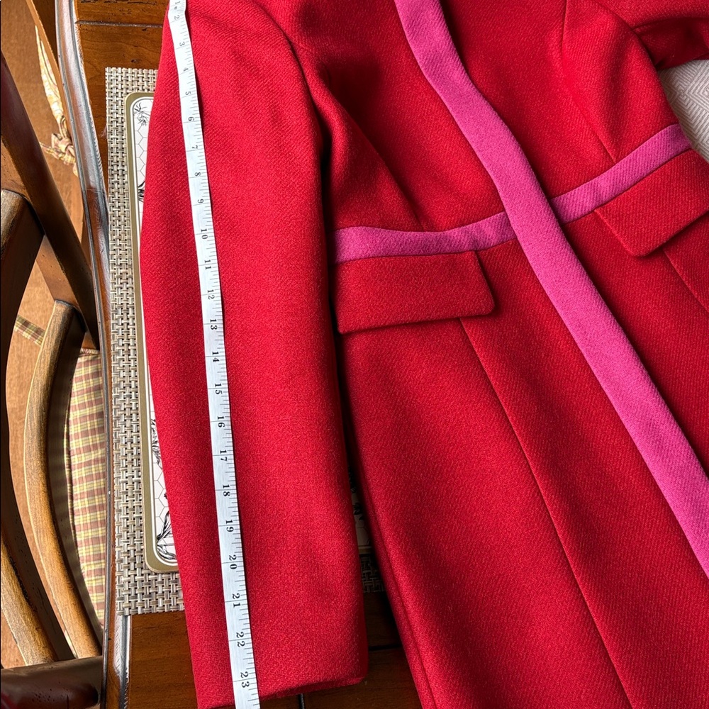 Boden Mitford Holiday Red Wool Coat - Picture 10 of 12